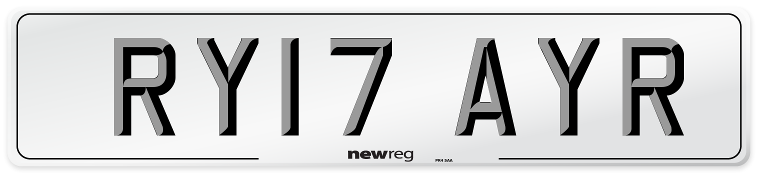 RY17 AYR Number Plate from New Reg